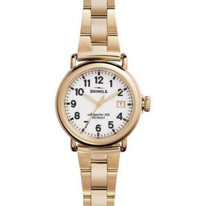 SHINOLA – Women's Runwell 36mm Watch – GOLD